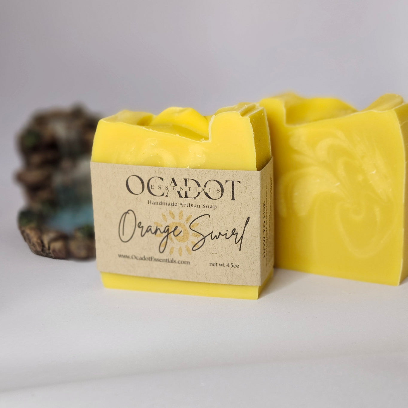 Orange Swirl| Handmade Cold Process Artisan Soap
