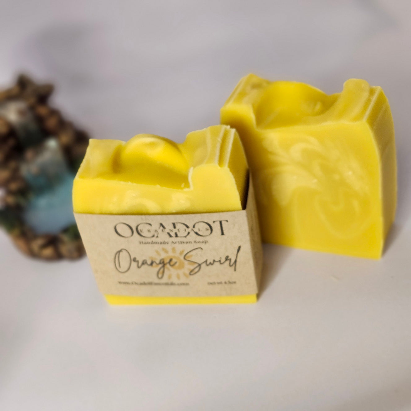Orange Swirl| Handmade Cold Process Artisan Soap