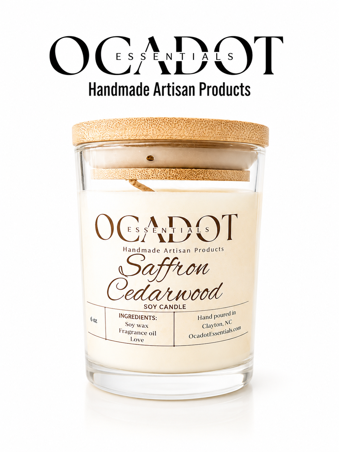 Saffron Cedarwood Candle