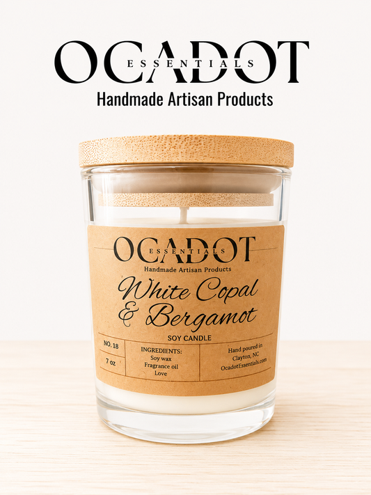 White Copal & Bergamot Candle