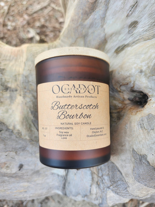 Butterscotch bourbon candle
