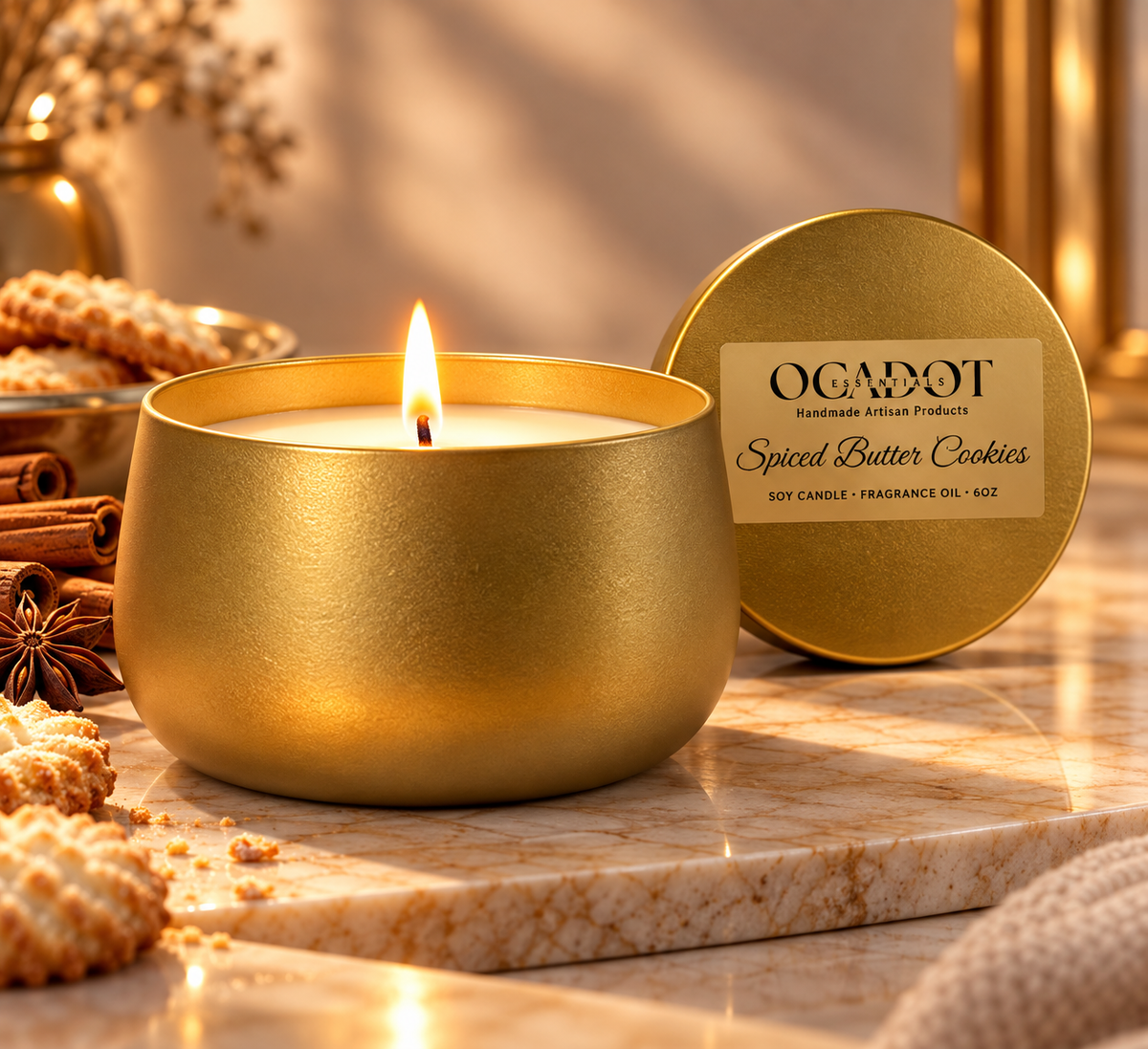 Spiced Butter Cookie Candle