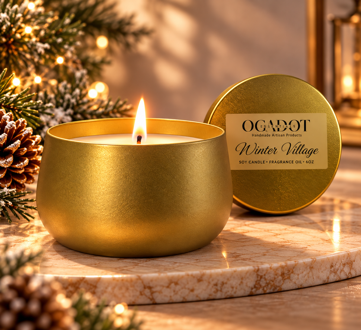 Winter Village Candle
