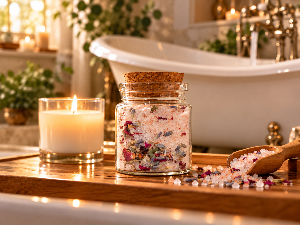 Bath Salt with Lavender & Rose Petals